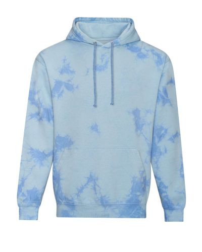 Just Hoods Uniszex batikolt kapucnis pulóver  AWJH022, Blue Cloud-2XL