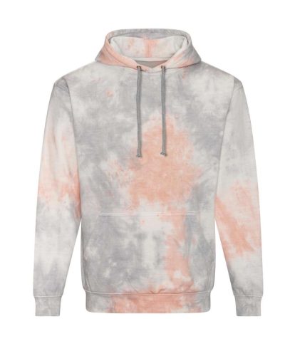 Just Hoods Uniszex batikolt kapucnis pulóver  AWJH022, Grey Pink Marble-2XL