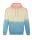 Just Hoods Uniszex batikolt kapucnis pulóver  AWJH022, Pastel Sunset Dip-2XL