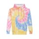 Just Hoods Uniszex batikolt kapucnis pulóver  AWJH022, Tie-Dye Swirl-2XL