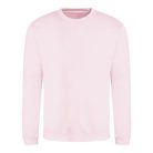 Just Hoods Uniszex hagyományos szabású kereknyakú pulóver AWJH030, Baby Pink-2XL