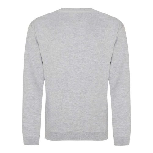 Just Hoods Uniszex hagyományos szabású kereknyakú pulóver AWJH030, Heather Grey-XS