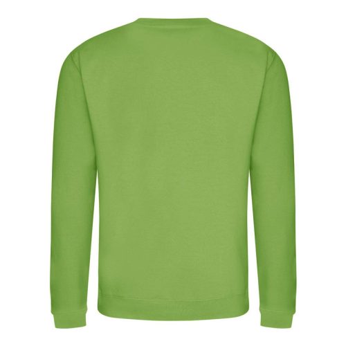 Just Hoods Uniszex hagyományos szabású kereknyakú pulóver AWJH030, Lime Green-L