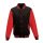 Just Hoods patentos vastag férfi pulóver AWJH043, Jet Black/Fire Red-2XL