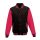 Just Hoods patentos vastag férfi pulóver AWJH043, Jet Black/Hot Pink-2XL