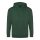 Just Hoods cipzáros kapucnis férfi pulóver AWJH050, Bottle Green-2XL