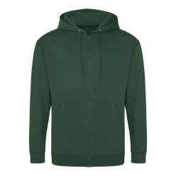   Just Hoods cipzáros kapucnis férfi pulóver AWJH050, Bottle Green-S