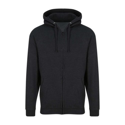 Just Hoods cipzáros kapucnis férfi pulóver AWJH050, Black Smoke-XL