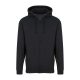 Just Hoods cipzáros kapucnis férfi pulóver AWJH050, Black Smoke-XL