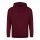 Just Hoods cipzáros kapucnis férfi pulóver AWJH050, Burgundy-2XL