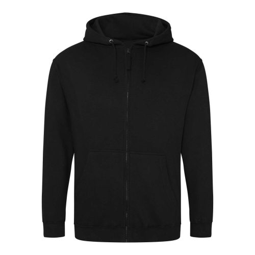 Just Hoods cipzáros kapucnis férfi pulóver AWJH050, Deep Black-2XL