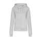 Just Hoods kapucnis Női pulóver, elején végig cipzárral AWJH050F, Heather Grey-L