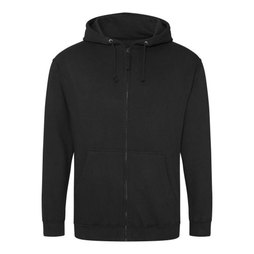 Just Hoods cipzáros kapucnis férfi pulóver AWJH050, Jet Black-5XL