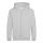 Just Hoods Gyerek cipzáras kapucnis pulóver AWJH050J, Heather Grey-3/4