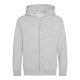 Just Hoods Gyerek cipzáras kapucnis pulóver AWJH050J, Heather Grey-3/4