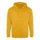 Just Hoods cipzáros kapucnis férfi pulóver AWJH050, Mustard-2XL