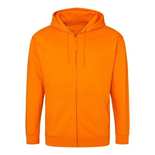 Just Hoods cipzáros kapucnis férfi pulóver AWJH050, Orange Crush-2XL