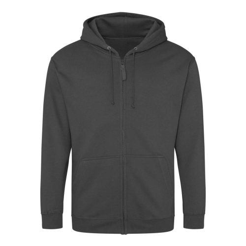 Just Hoods cipzáros kapucnis férfi pulóver AWJH050, Steel Grey-L