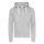 Just Hoods Uniszex cipzáros-kapucnis férfi pulóver AWJH052, Heather Grey-L