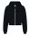 Just Hoods hasig érő cipzáros kapucnis Női pulóver AWJH065, Deep Black-S