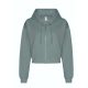 Just Hoods hasig érő cipzáros kapucnis Női pulóver AWJH065, Dusty Green-XL