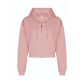 Just Hoods hasig érő cipzáros kapucnis Női pulóver AWJH065, Dusty Pink-XL