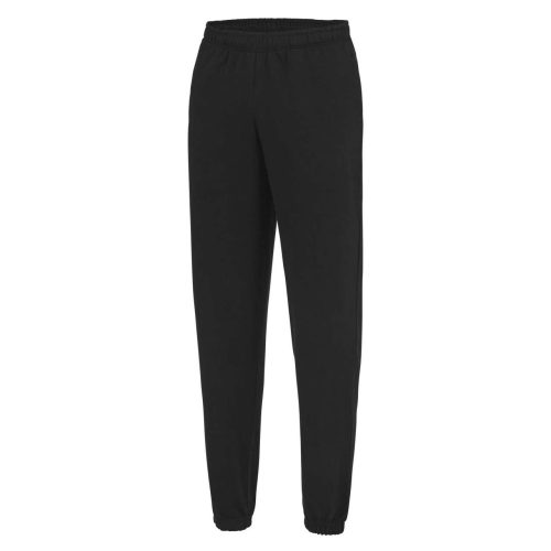 Just Hoods Uniszex jogging nadrág gumis aljjal AWJH072, Jet Black-L