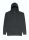 Just Hoods Uniszex mosott hatású kapucnis pulóver AWJH090, Washed Jet Black-L