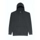 Just Hoods Uniszex mosott hatású kapucnis pulóver AWJH090, Washed Jet Black-L