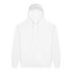 Just Hoods Uniszex kenguruzsebes kapucnis vastag pulóver AWJH101, Arctic White-2XL