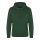 Just Hoods Uniszex kenguruzsebes kapucnis vastag pulóver AWJH101, Bottle Green-2XL