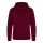 Just Hoods Uniszex kenguruzsebes kapucnis vastag pulóver AWJH101, Burgundy-2XL