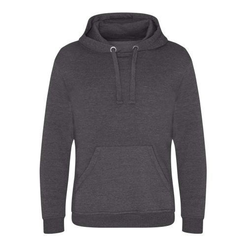 Just Hoods Uniszex kenguruzsebes kapucnis vastag pulóver AWJH101, Charcoal-2XL