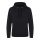 Just Hoods Uniszex kenguruzsebes kapucnis vastag pulóver AWJH101, Jet Black-2XL