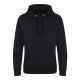 Just Hoods Uniszex kenguruzsebes kapucnis vastag pulóver AWJH101, Jet Black-2XL