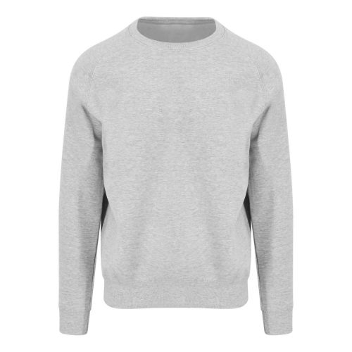 Just Hoods Uniszex vastag környakas pulóver AWJH130, Heather Grey-L