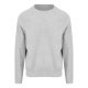 Just Hoods Uniszex vastag környakas pulóver AWJH130, Heather Grey-S