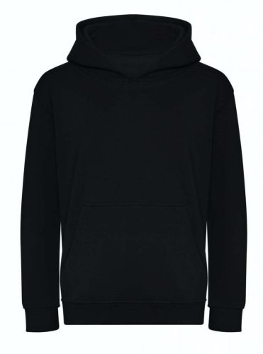 Just Hoods Gyerek organikus kapucnis pulóver AWJH201J, Deep Black-L