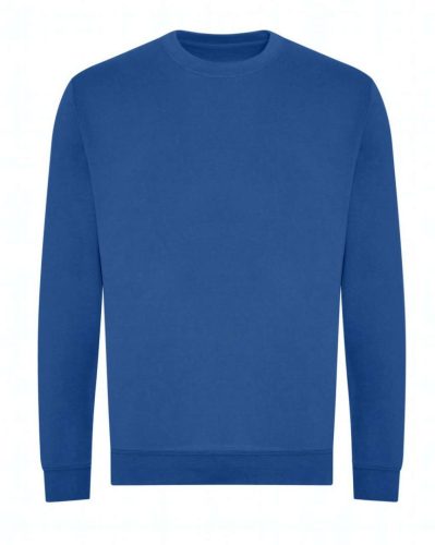 Just Hoods Uniszex kereknyakú organikus pulóver AWJH230, Royal Blue-L