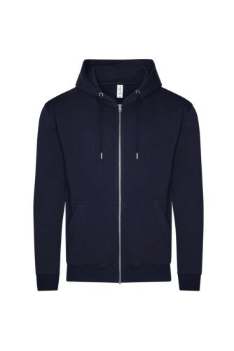 Just Hoods Uniszex organikus kapucnis cipzáras pulóver AWJH250, New French Navy-2XL