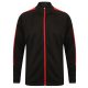 Finden + Hales FHLV871 unisex melegítő felső, Black/Red