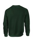 Környakas unisex prémium pulóver, Gildan GI12000, Forest Green-2XL