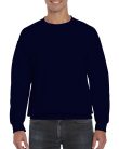 Környakas unisex prémium pulóver, Gildan GI12000, Navy-L