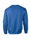 Környakas unisex prémium pulóver, Gildan GI12000, Royal-2XL