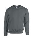 Kereknyakú körkötött pulóver, Gildan GI18000, Charcoal-4XL