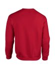 Kereknyakú körkötött pulóver, Gildan GI18000, Cherry Red-2XL