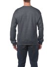 Kereknyakú körkötött pulóver, Gildan GI18000, Dark Heather-2XL