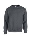 Kereknyakú körkötött pulóver, Gildan GI18000, Dark Heather-2XL