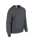 Kereknyakú körkötött pulóver, Gildan GI18000, Dark Heather-2XL