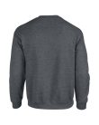 Kereknyakú körkötött pulóver, Gildan GI18000, Dark Heather-5XL